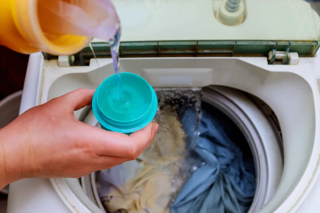 bleach in washer