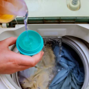 bleach in washer